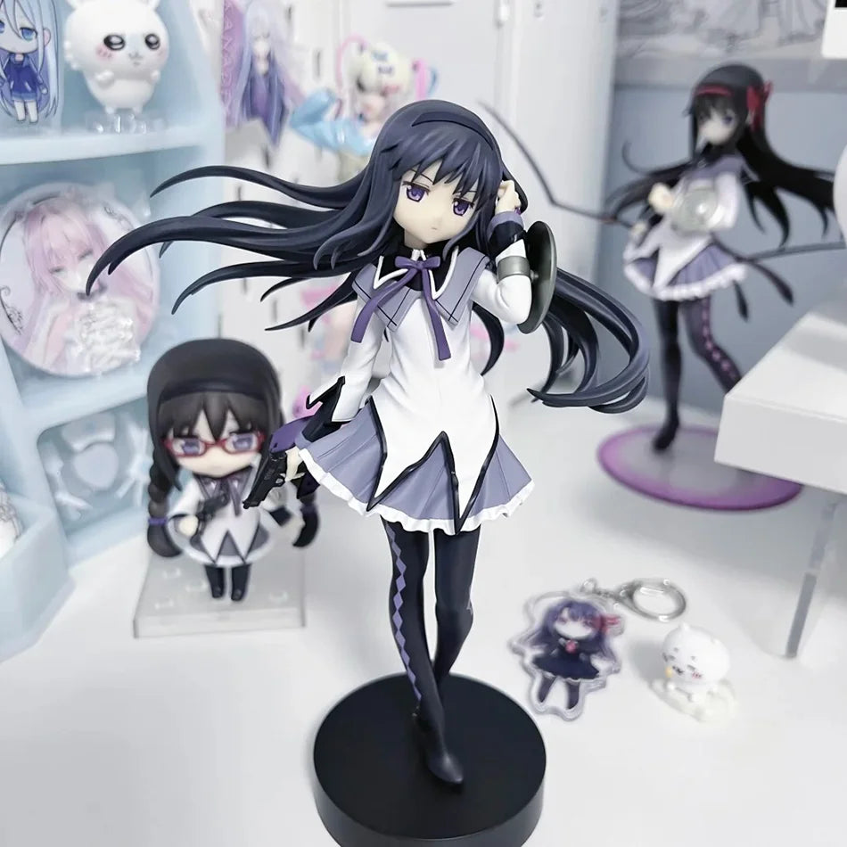 Anime Puella Magi Madoka Magica Figur 17cm Akemi Homura Action Figural Pvc Modell Kawaii Dekoration Puppe Kinder Spielzeug Geburtstagsgeschenk