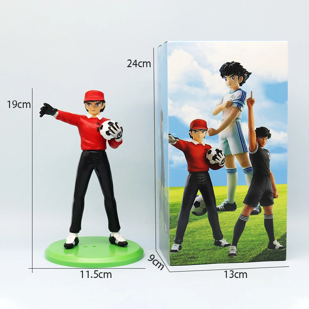 18cm Captain Tsubasa Anime Figure Ozora Tsubasa Action Figures Hyuuga Kojirou/Wakabayashi Genzou Figurine Collection Model Toys