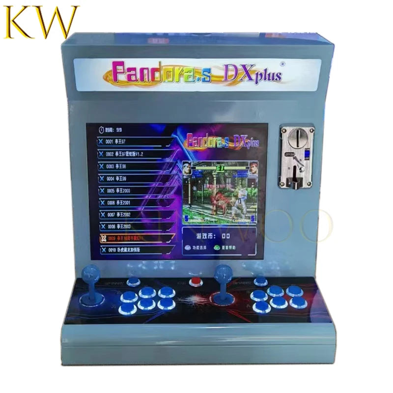2024 17 Inch 3D Pandora SAGA DX Plus 20008 in 1 PCB Games Cabinet Joystick Button HDMI VGA Coin Slooter Arcade Console Bartop