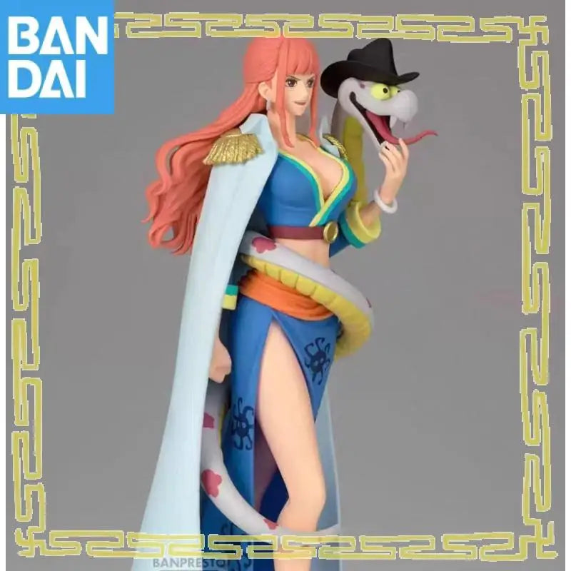 Genuine Bandai Namco Banpresto One Piece Battle Record Collection Gloriosa Pvc Figure Model Collector Desktop Ornament Toy Gift