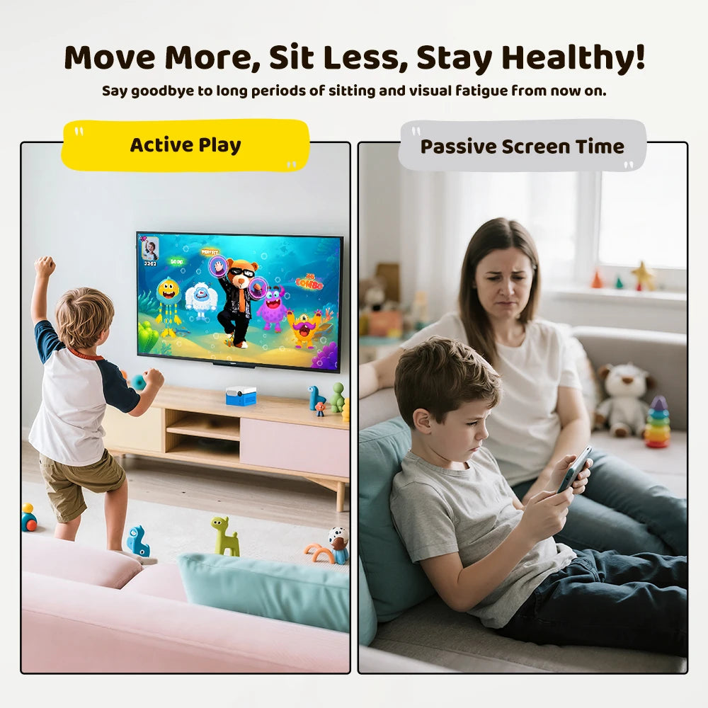 KINHANK MotionX Videospielkonsole für Kinder und Familien. Laufende Updates. Aktives Spielsystem für Kinderspielzeug. Körperliche Aktivität im Innenbereich.