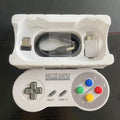 2 Reciever Game Controller Wireless Colorful Button 2.4G Gamepad Joypad Joystick Compatible for SNES Mini PC Windows NS Switch