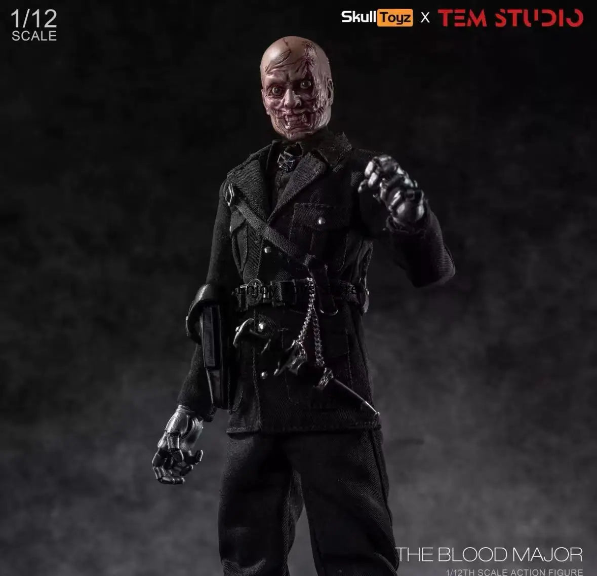 Spot Goods  Commander Scarlet Night 1/12 Clockworkman Hellboy 1/12 Movable Soldier Figure Model
