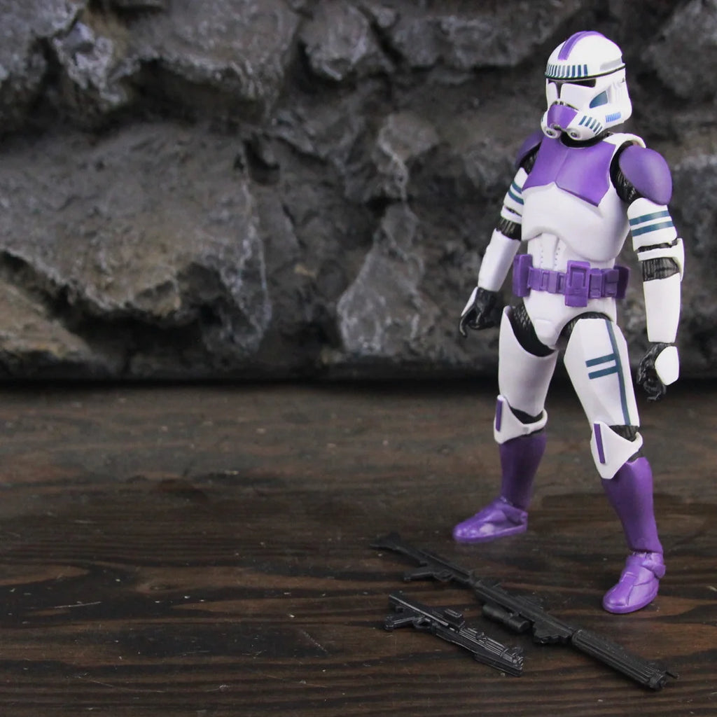 New Body 187th Legion Purple Phase II P2 ARF Trooper Rocket Team Leader 6" Action Figure Mace Windu Republic Grand Army Clone