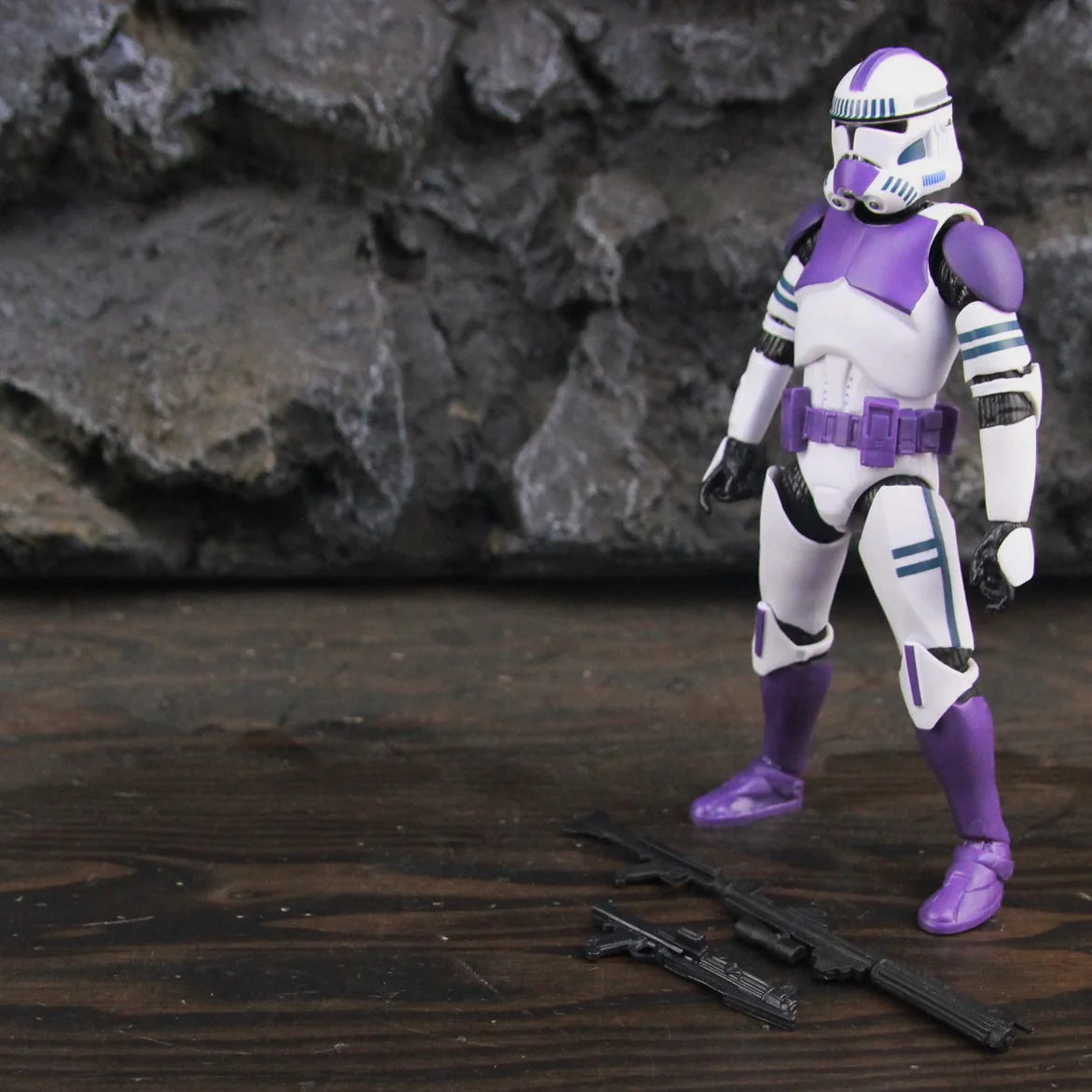New Body 187th Legion Purple Phase II P2 ARF Trooper Rocket Team Leader 6" Action Figure Mace Windu Republic Grand Army Clone