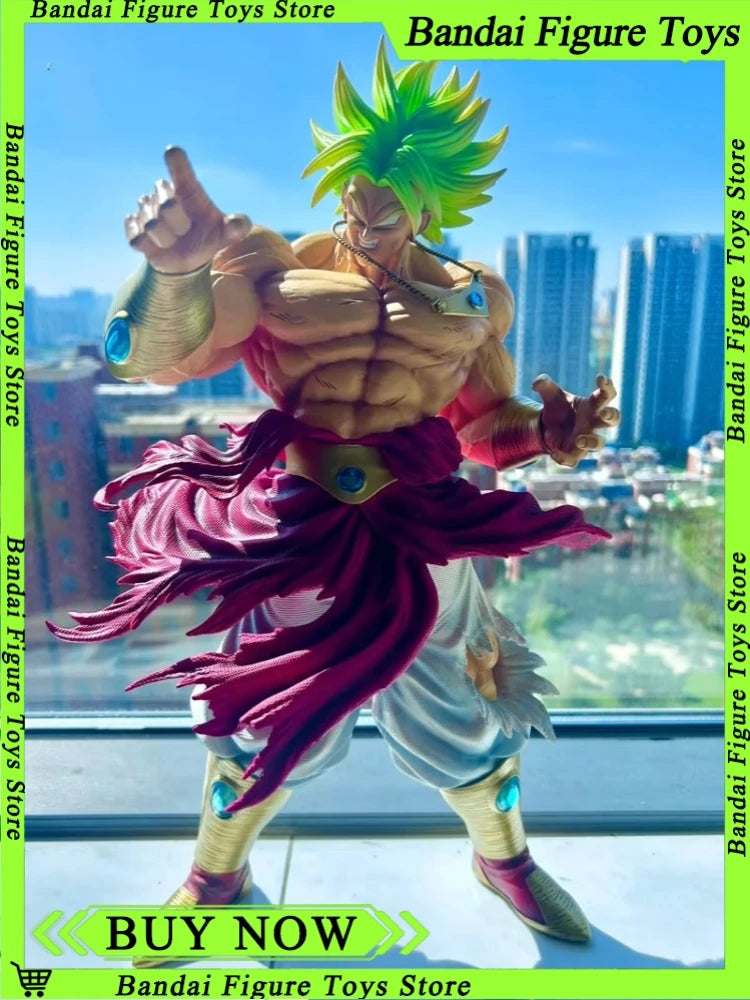 JT Toys 50CM Dragon Ball Z Broly Figure Ssj3 Broly Super Saiyan Pvc Statue Action Figurine Collection Model Broli Xmas Toys Gift