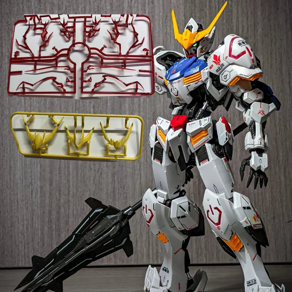 MG 1/100 Asw-G-08 Barbatos 4th Form Mecha Model Kit Assembly Action Figures With Water Decals Mobile Suit Surprise Gift Toys ﻿