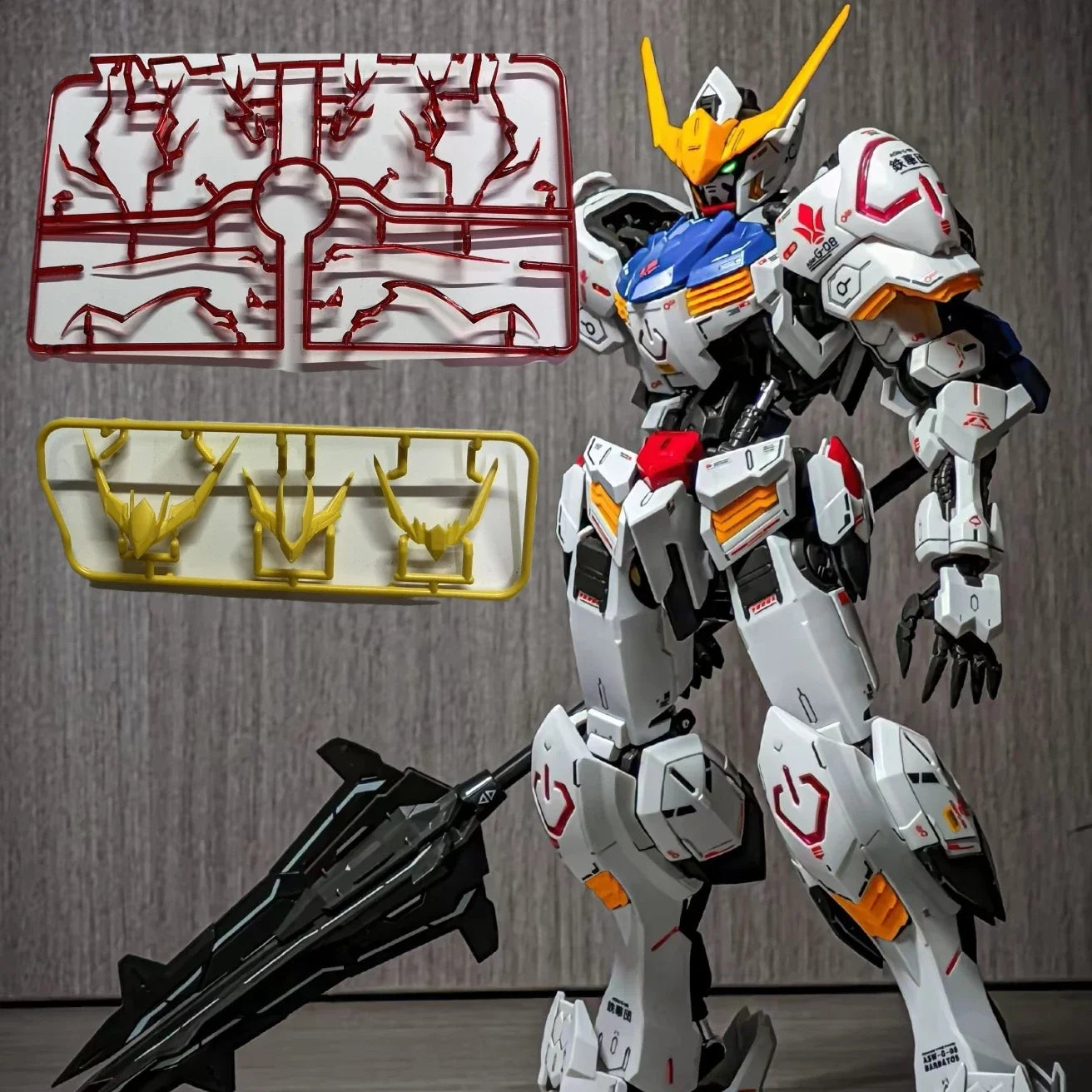 MG 1/100 Asw-G-08 Barbatos 4th Form Mecha Model Kit Assembly Action Figures With Water Decals Mobile Suit Surprise Gift Toys ﻿