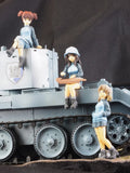 Unmontiert 1/35 moderne mädchen umfassen 3 (KEINE TANK) Harz figur miniatur modell kits Unbemalt