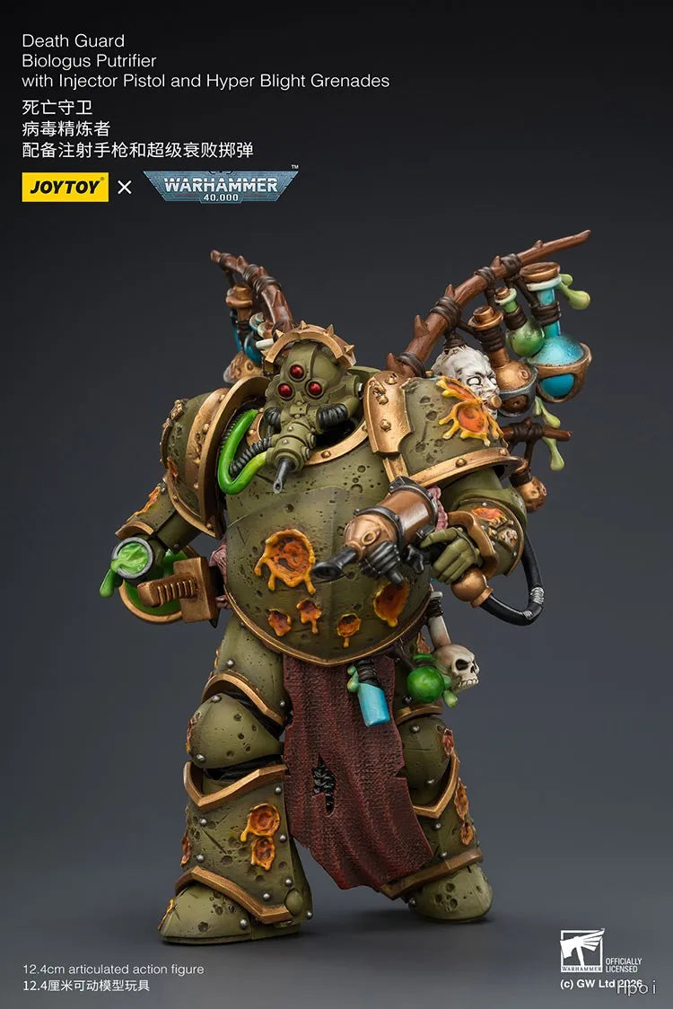 【Pre-sale】1/18 JOYTOY Warhammer 40K Death Guard Biologus Putrifier Action Figure Model