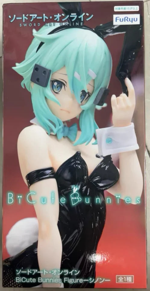 【SF】In Stock Original FuRyu BiCute Bunnies Sword Art Online Leafa Asuna Sinon Figures Collection Gift Anime