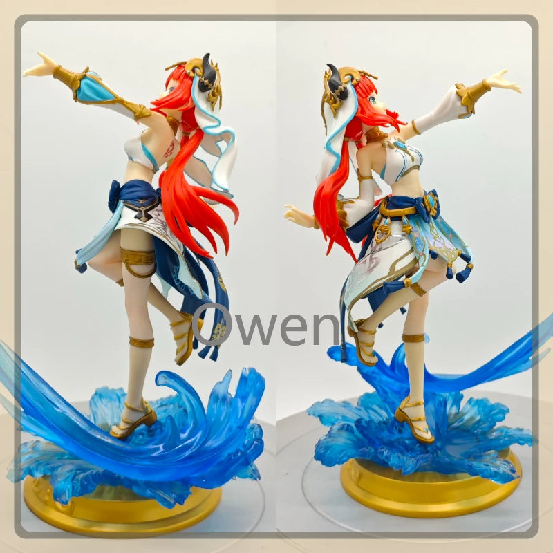 Mobile Game Anime Genshin Impact Astrologist Mona Megistus Figures Sexy Nilou Action Figures 23cm PVC Collection Birthday Toys