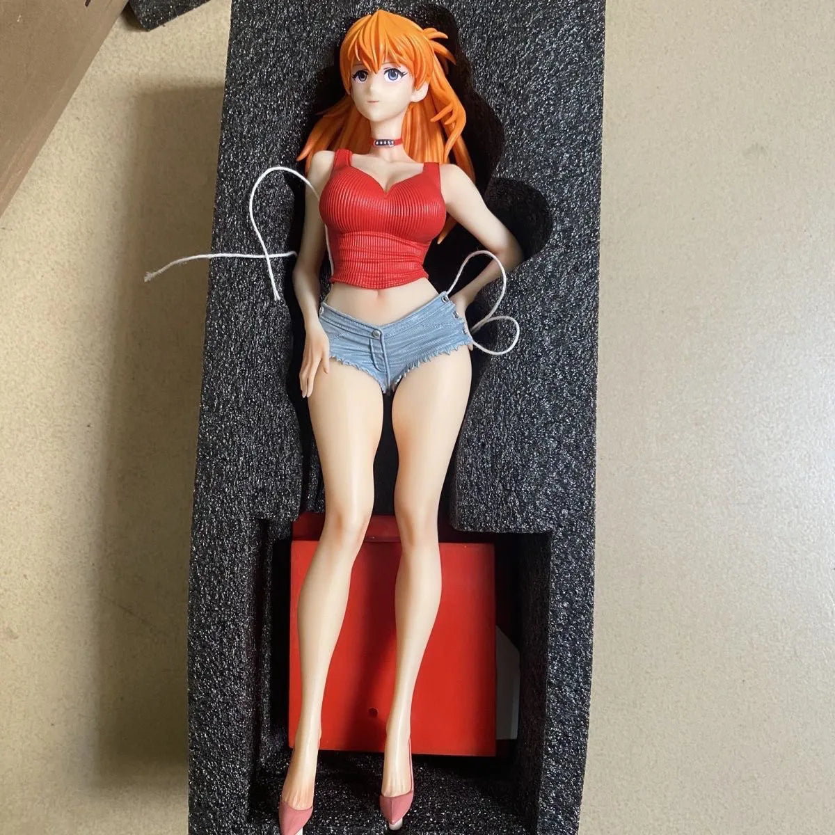 In Stock Summer Girlfriend Series Mari Statue Makinami Makinami Rei Ayanami Set Anime PVC Figure Model Collect Desktop Toy Gift