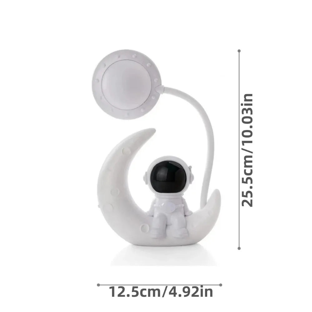 Creative Moon Astronaut Nightlight, LED Small Desk Lamp For Bedroom Decoration, Christmas Gift  neon sign  night light