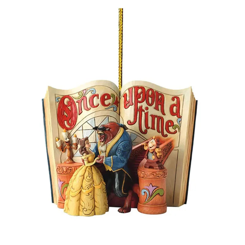 Disney Prinzessin Kawaii Schneewittchen Meerjungfrau Ariel Weihnachtsbaum Dekor Acryl Flugzeug Hängender Anhänger Spielzeug Kinder Überraschungsgeschenke