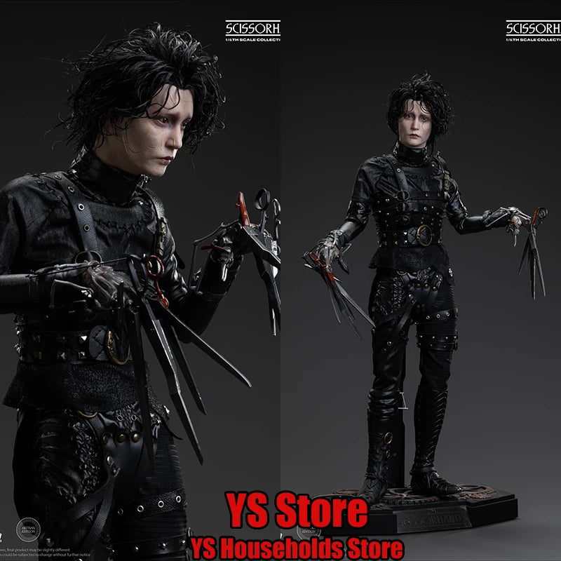 Art Figures AF-029A Stock 1/6 Collecitble Scissorhands Johny Deep Movie Action Figure Scar Face Delicate 12inch Soldier Gifts