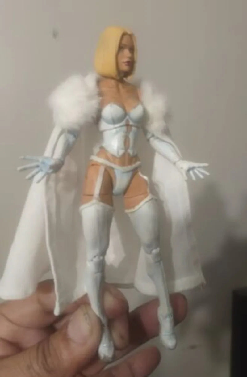 1/12 Soldier Female White Cloak Cape with collar for 6'' shf tbl Figma(only cape)