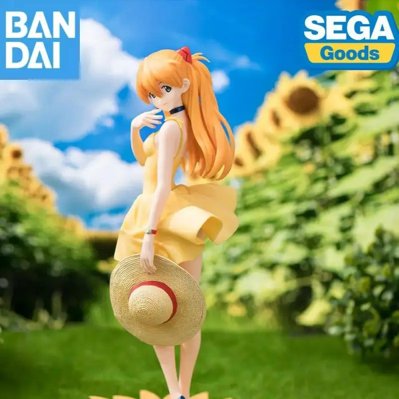 Bandai Namco Banpresto Luminasta Neon Genesis Evangelion Sommerkleid Ver.2 Asuka Langley Soryu PVC 15Cm Figur Anime Modell Spielzeug