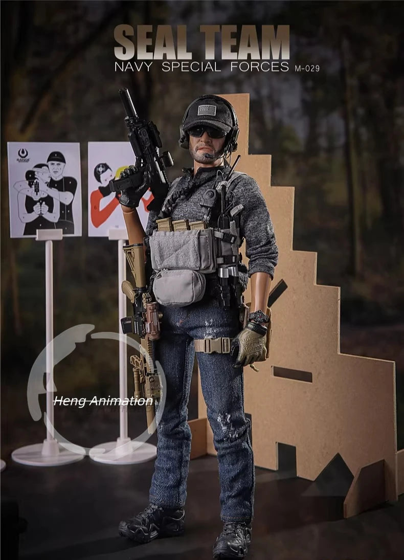 1/6 Scale Soldier Model US Navy SEALs with Dog M029 Action Figure Ornament Collection Q3 2026