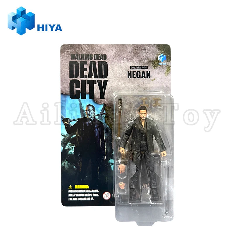 HIYA 1/18 4inch Action Figure Exquisite Mini Series The Walking Dead Dead City Negan Anime For Gift