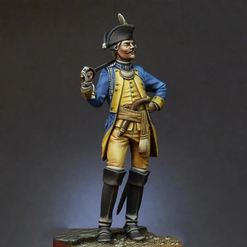 Resin soldier  1/24 75mm    ANCIENT SOLDIER fantasy MAN stand  Model Unassambled Unpainted  Figure Building Kit