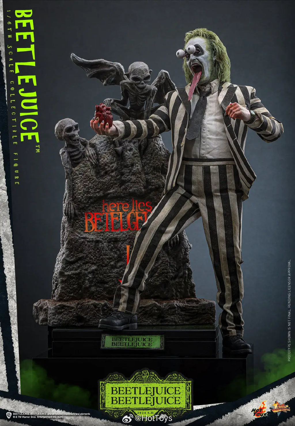 In Stock HotToys MMS767 Beetle Juice 1/6 Soldier Figure Animation Action Figure Toy Gift Model Collection