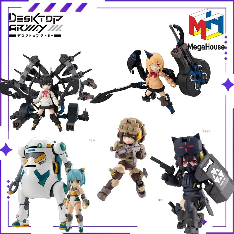 MegaHouse Original Authentic Desktop Army Series N-212d Titania Series Delta Mobile Doll Exquisite Model Handmade Toy Gift
