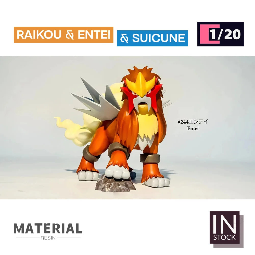 [IN STOCK] 1/20 Resin Figure [BQG] - Raikou & Entei & Suicune