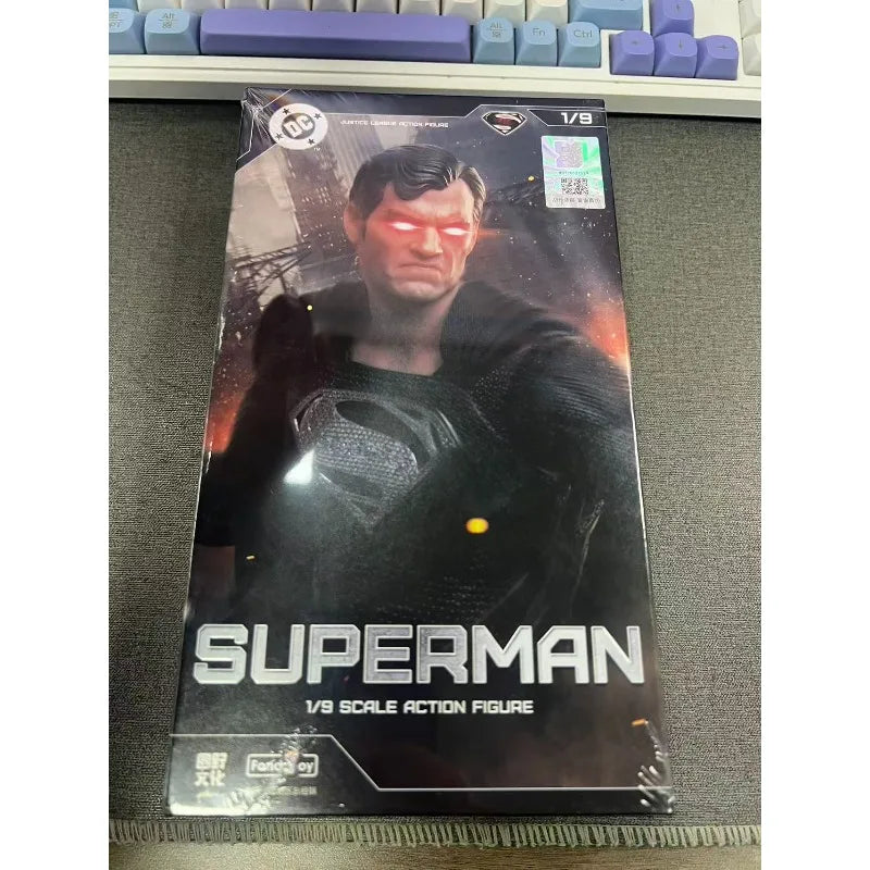 Original FondJoy Black Superman 2.0 Action Figure DC Zack Snyder'S Justice League Figures 1/9 Super Man PVC Model Doll Toy Kid
