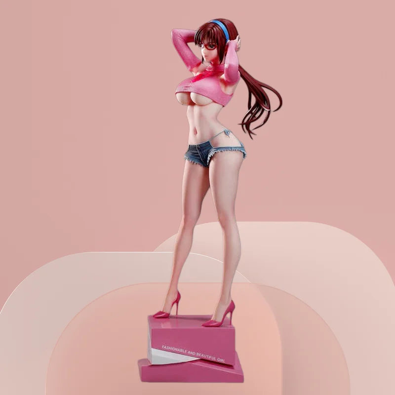 Anime Figures 31cm High Quality Makinami Summer Girlfriend Series Gk Model Campus Deskmate Desktop Ornament Collection Gift