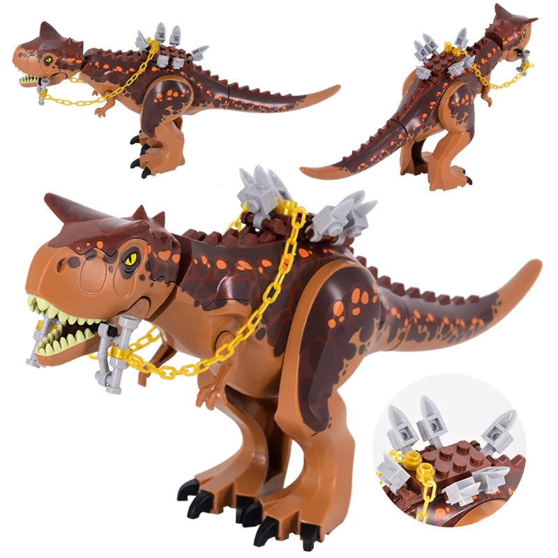 2025 New Jurassic Dinosaur Titanosaurus Dinosaur Seat Buildable Dino with Fortress Structure Ladders Flag