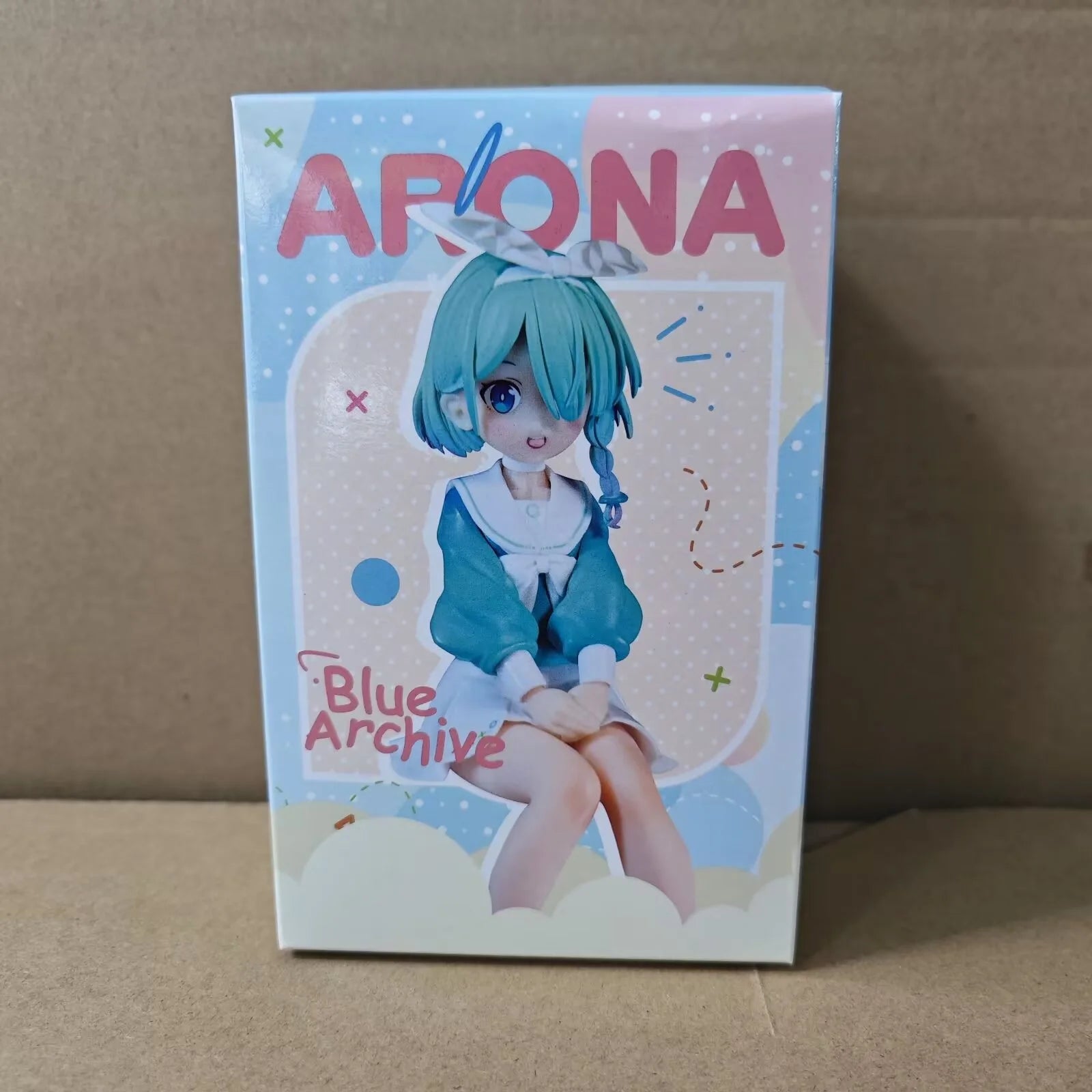 Anim117CM Anime Game Blue Archive Arona Figure Golden Head 1/7 Noodle Stopper Figure Model Toy Doll PVC