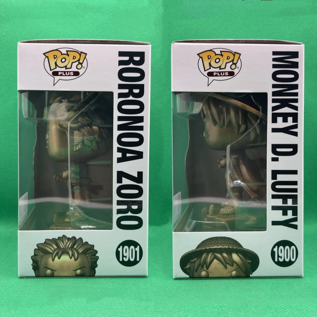 One Piece 25th Anniversary Monkey D Luffy Roronoa Zoro Vinyl Figure - Funko Pop Official Genuine Limited Edition Fans Toy Gift