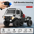 MN333 Unimog U4000 RC Car 1/18 4WD Light Metal Front Electric Remote Control Car Powerful Outdoor Climbing Off-road Vehicle Gift