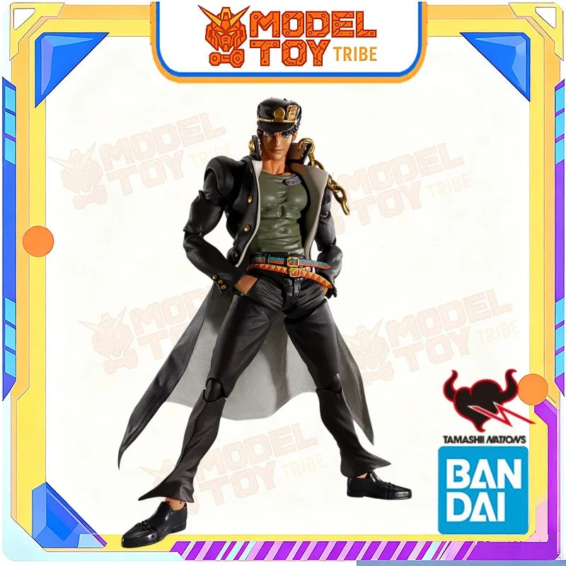 In-Stock Japan Bandai Original Anime JoJo's Bizarre Adventure SHF Jotaro Kujo about 170mm Action Figure Model Toy Collector Gift