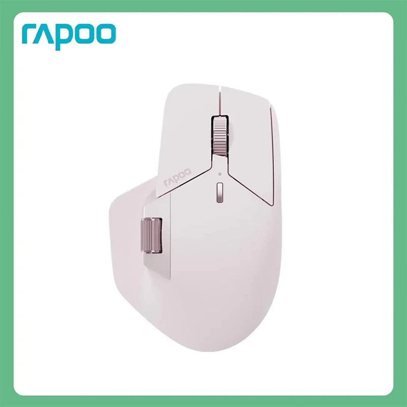 New RAPOO MT760 Mouse Bluetooth Wireless Tri Mode Ergonomics Mouse Gamer Accessory for Computer Pc Laptop Gaming Office for Gift