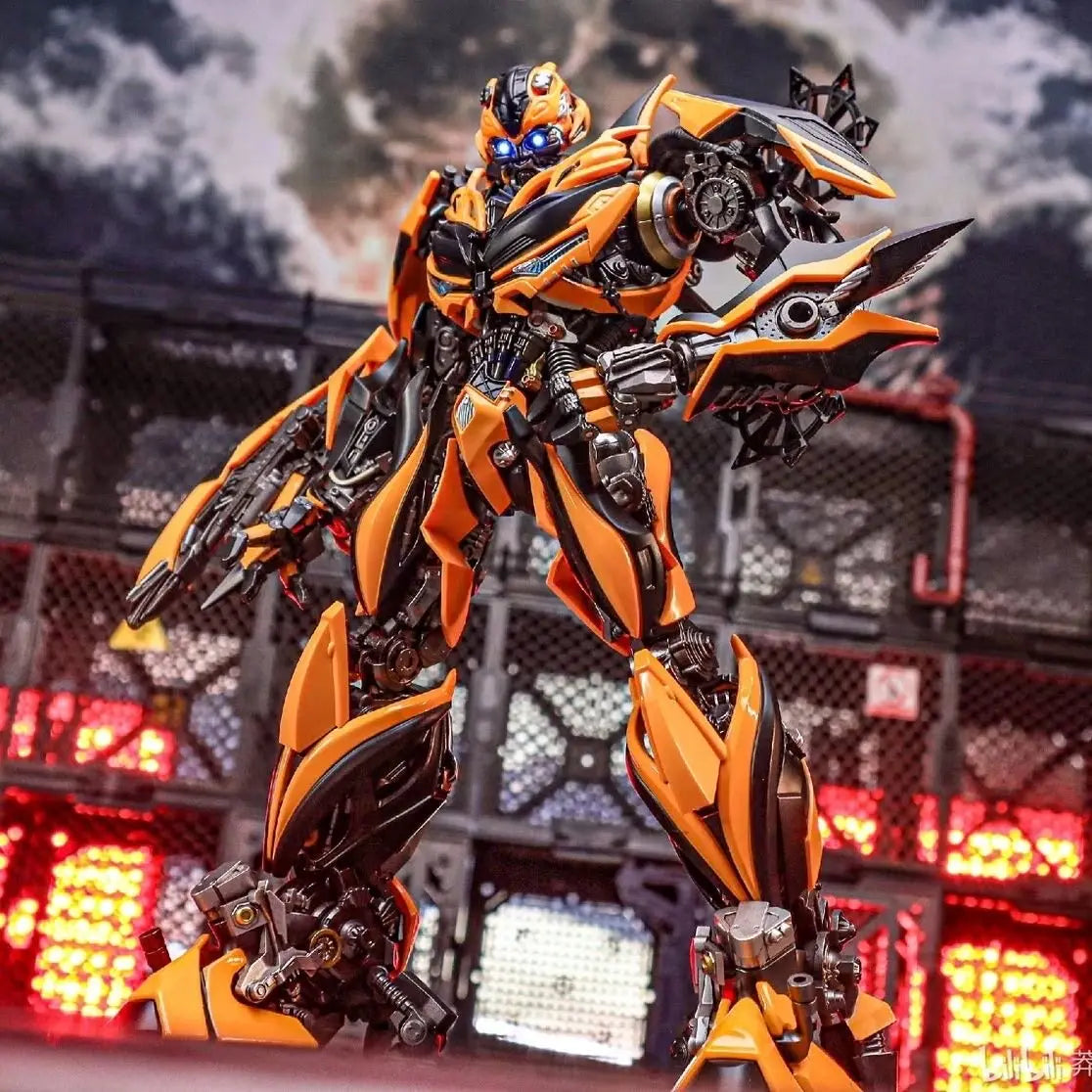 In Stock Transformation 4 Cm-006 Bumblebee Dlx Movie High Quality Model Robot Action Figure Kit Comic Mecha Collect Hobby Gifts