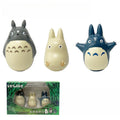 3pcs Vinyl Doll Set Studio Ghibli Tumbler Q Version My Neighbor Totoro No Face Desktop Decor