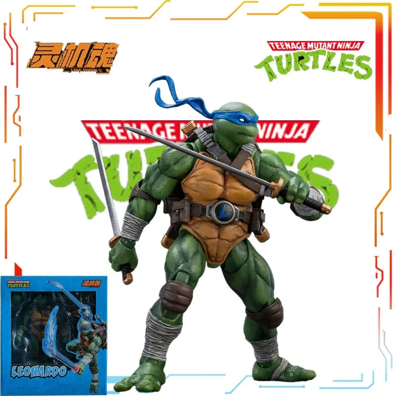 Genuine in Stock Memory Toys&Lingji Soul Finished Product Movable Doll TURTLES Anime Raphael&Leonardo Toys Festival Gift for Boy