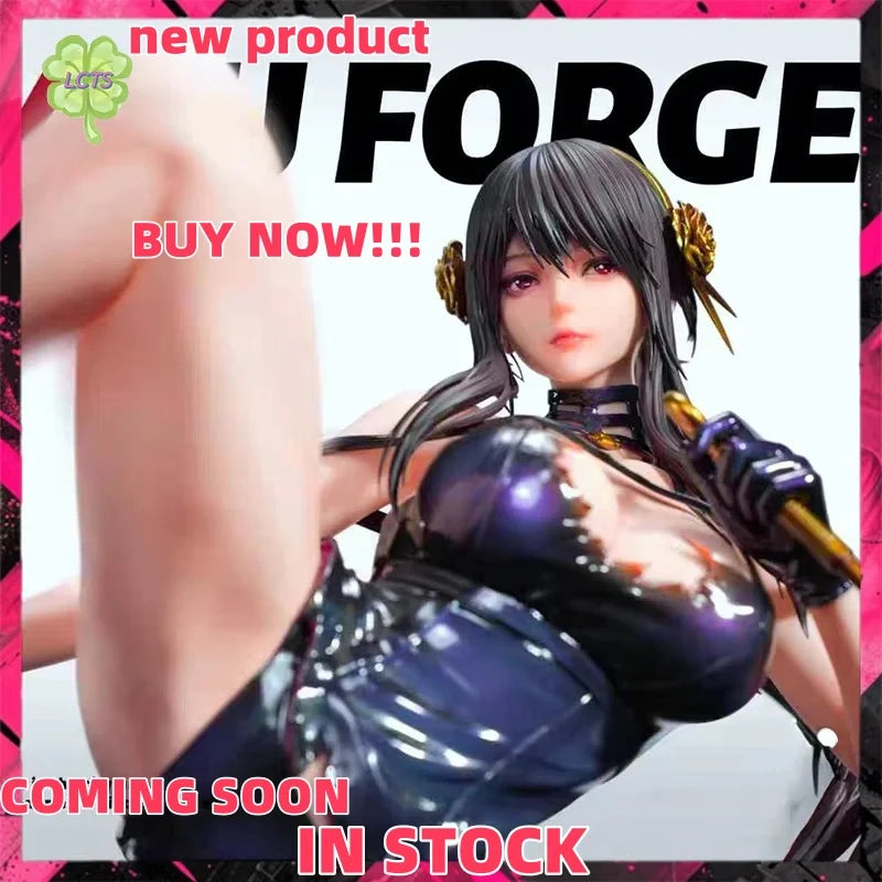IN STOCK 33cm SPY FAMILY Anime Figure Yor Forger Figures PVC Statue Collectible Model Toy Yor Forger Beautiful Girl Decor Gift