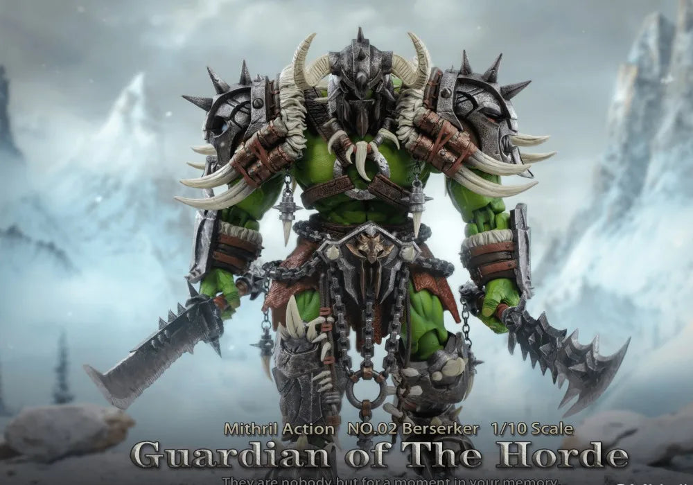 New Mithril Action Silver Studio Original Barbarian Orc Berserker Orc 1/10 Mobile Handmade Model Doll Toy Gift Collection Spot