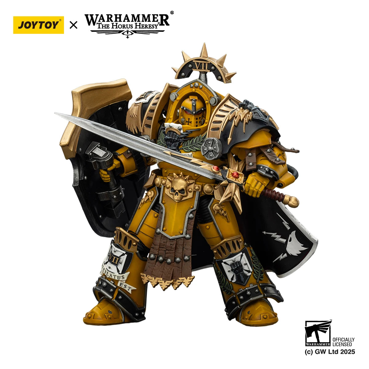 【Pre-sale】JOYTOY Warhammer 40K Imperial Fists Legion Praetor in Tartaros Terminator Armor Librarian Consul 1/18 Action Figure
