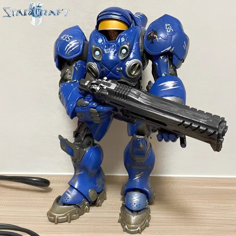 Starcraft 2 Handmade Model Terran Machine Gunman Tekis Finley Toy Doll With Movable Doll Model Ornaments Birthday Gift