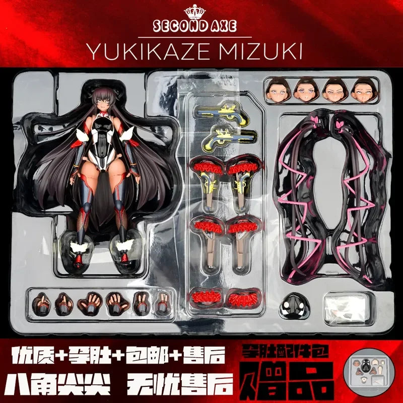 Second Axe Asagi Igawa Taimanin Action Figure Articulated Joints Replaceable Parts Pvc Abs 16cm Painted Collectible Anime Model