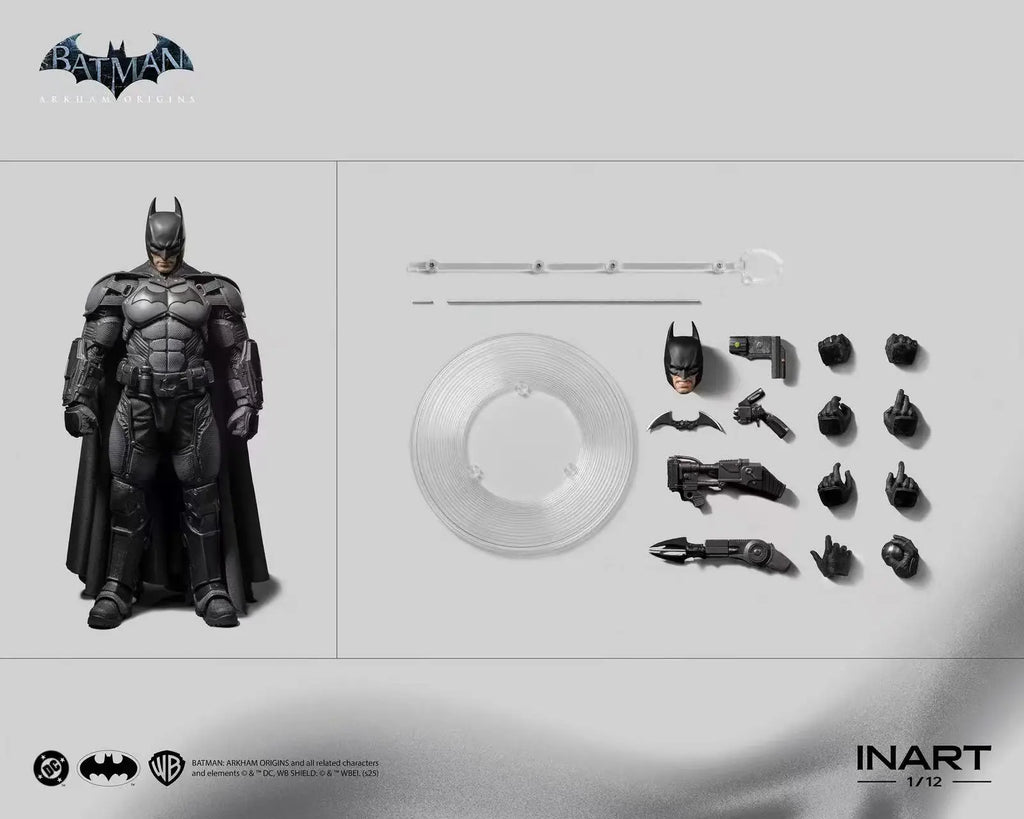 In Stock Original INART Batman Arkham Origins 1/12 Action Figure Anime Figurine Movable Model Toy Collectible Gift