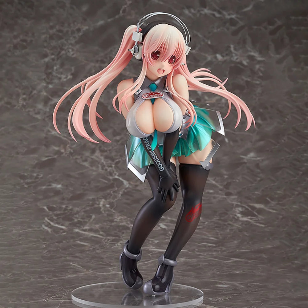 In Stock Max Factory Original Genuine SoniAni: Super Sonico The Animation Sonico 1/7 Racing 22cm Collections Model Toy Figures