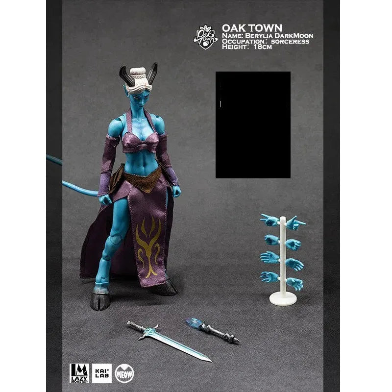 【IN STOCK】 Original Product Oak Town Wave 2 Green-haired Female Elf Blackhorn Draenei 1/12 Action Figure Fan Hobby