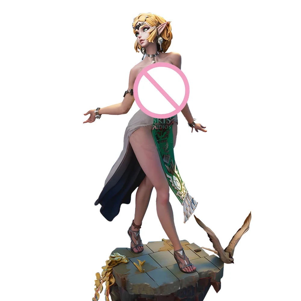 1:18 High-Detail Elara Lunarose Anime Figures | 3D Resin Miniature | Unpainted Fantasy Princess Style Model Kit (A1084)