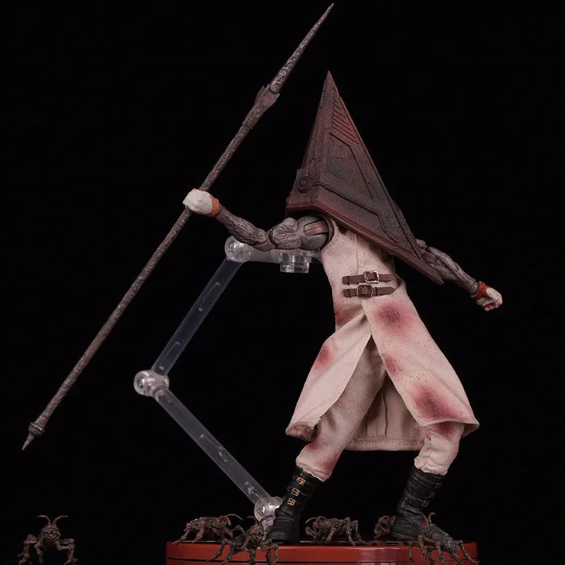 Premium 1:12 Scale Real Cloth Silent Hill Red Pyramid Thing (Pyramid  Executioner/Butcher) Articulated Collectible Figure