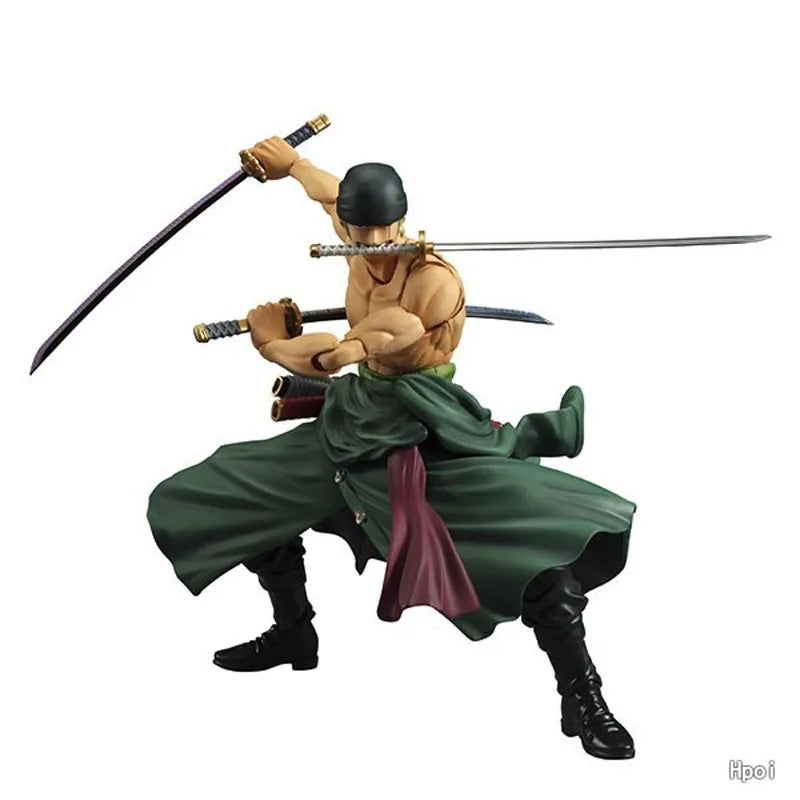 MegaHouse Original MODEL KIT Variable Action Heroes  ONE PIECE Roronoa Zoro  Anime Action Figure Model for Boys 190mm